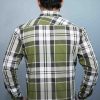Green & White Check button down shirts - Image 3