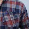 Navy & Maroon Check Button Down Shirts - Image 2