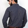 Black & Grey Micro Check Formal Shirts - Image 3