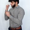 Black & White Premium Micro Check Formal Shirts - Image 2
