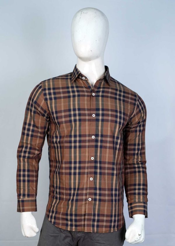 Brown & Black Men's Check shirts
