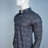 Men's Grey Bold Check Shirt - Image 2
