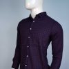 Navy Classic Comfort Casual Check shirt - Image 4