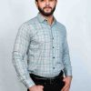 Premium Grey Trendy Check shirt - Image 2