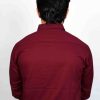 Casual Plan Maroon Button down Shirts - Image 3