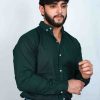 Stylish Army Green Casual Shirt - Image 3