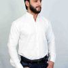 Premium Casual white Button down Shirt - Image 3