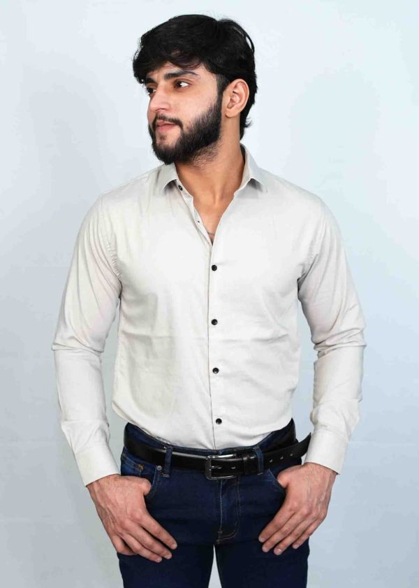 Steel Grey Premium Cotton Shirt