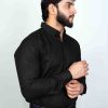 Black Casual Button Down Shirt - Image 2