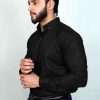 Black Casual Button Down Shirt - Image 4
