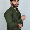 Olive Green Casual Button Down Shirt - Image 3